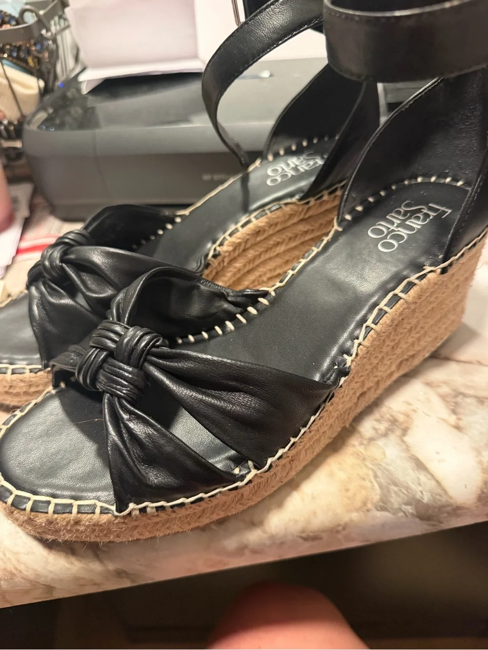 Franco Sarto black leather